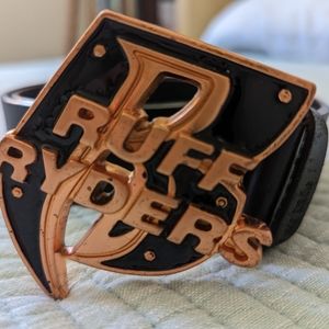 Ruff Ryders Ryde or Die Black Leather Belt Hip-Hop Collectable